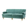 Sage Green Velvet Traditional Sofa