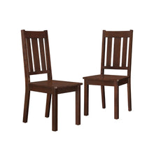  Set of Two Modern Bankston Dining Chairs in Mocha Finish