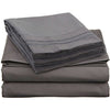 King sized 4-Piece Sheet Set in Charcoal Stone Gray