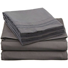  King sized 4-Piece Sheet Set in Charcoal Stone Gray