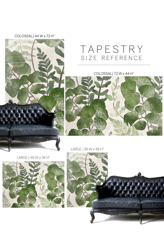 Botanic| Hand Destressed Tapestry by Jessica Rose