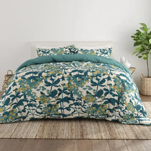  Turquoise Botanical Patterned Duvet Set | Available in King and Queen Sizes