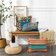 Vintage Style Bohemian Throw Pillow Covers