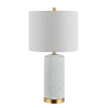 Art Deco Style White Ceramic Lamp