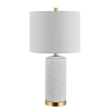  Art Deco Style White Ceramic Lamp