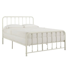  White Metal Spindle Bed