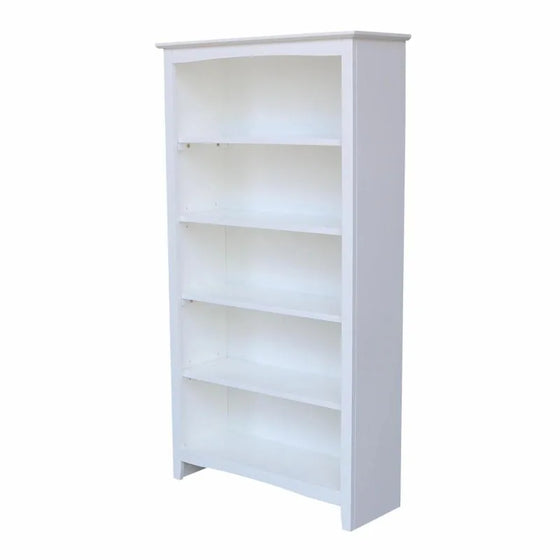 Natural Wood Shaker Style Large Bookshelf | Other Colors Available