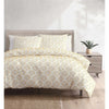 3-Piece Yellow Clipped Jacquard Diamond Duvet Cover Set | Available in King and Queen Sizes