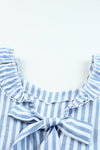 Blue Striped Sleeveless Shirt