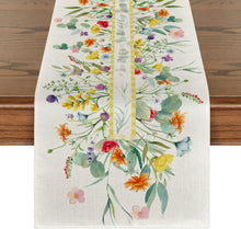  New Spring Pattern Table Runner Linen Material Tablecloth Table Mat