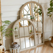  French Window Paned Wall Mirror