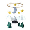 Felt Star and Moon Baby Crib Mobile Toy