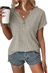 Oatmeal Colored Ribbed T-Shirt