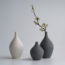  Minimalist Light Beige Ceramic Vase | Available in 2 Sizes and Colors