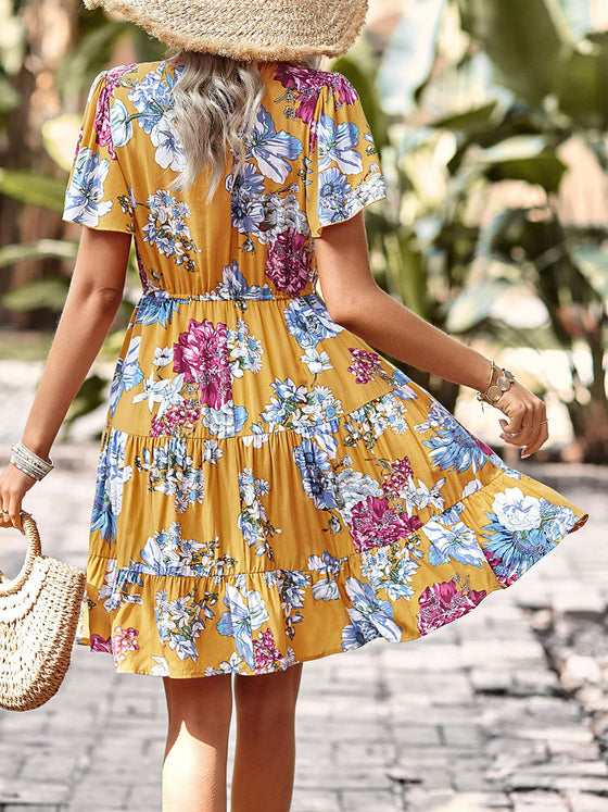 Yellow Floral Sundress