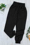 Green Casual Pocketed Elastic Waist Joggers | Available in 4 Colors