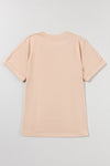 Pink Solid Color Basic Crew Neck Plain Tee | Available in 7 Colors