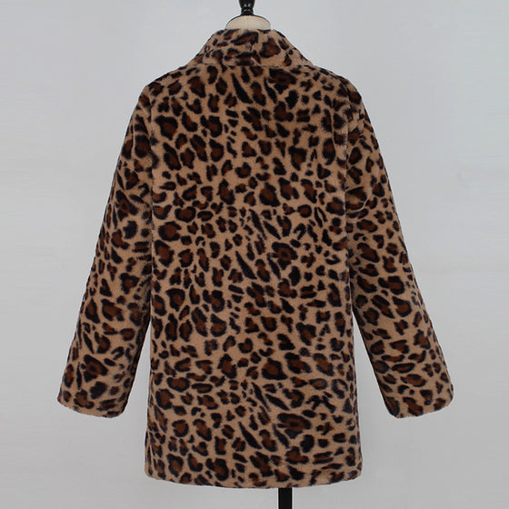 Artificial Faux Fur Women Winter Coat