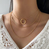 Circle Necklace Clavicle Chain Necklace Women