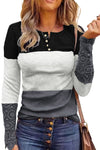 Color Block Ribbed Lace Crochet Sleeves Shirt for Women | Available in 2 Colors