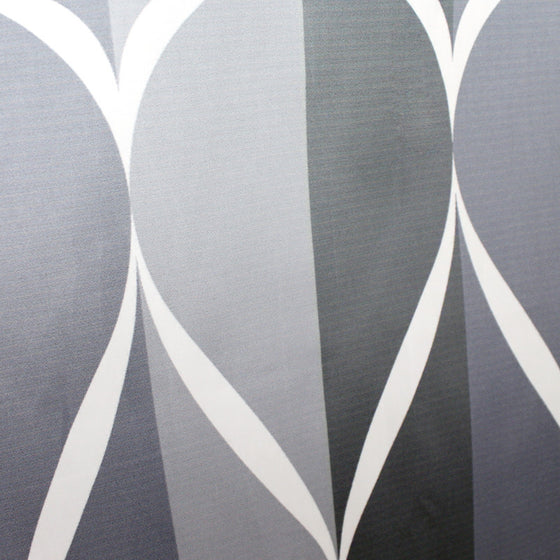 Simple Grey Abstract Lead Design Bathroom Shower Curtain