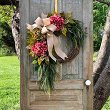  Autumn Harvest and Hydrangea Wreath