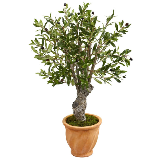 3’ Olive Artificial Tree In Terracotta Planter