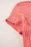 Salmon Colored Baggy Knit Top