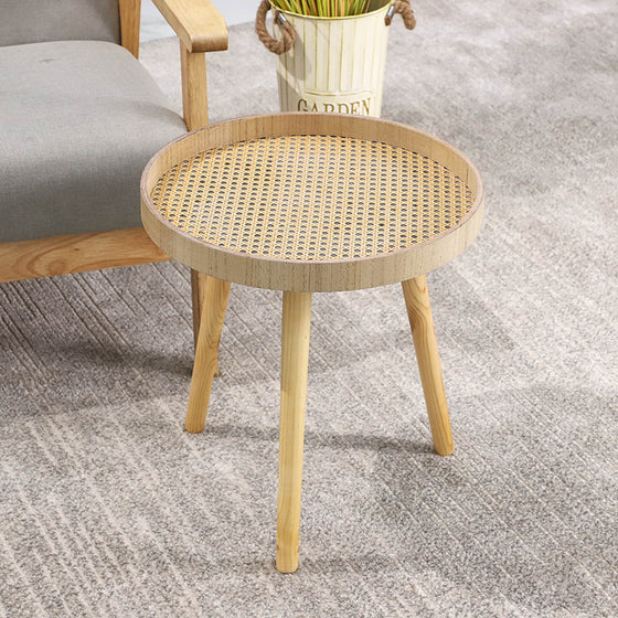 Retro Rattan Side Table