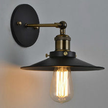  Wrought Iron Industrial Interior Wall Sconce in Black Finish