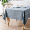 Solid Colored Tablecloth with Ivory Tasseled Corners or Tassel Trim