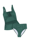 Dark Green Tankini Set