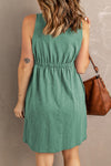 Sleeveless Button Front Short Basics Dress | Available in 3 Colors