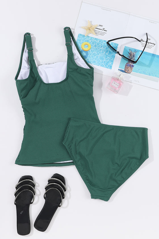 Dark Green Tankini Set