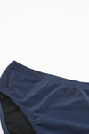 Navy Blue Ruched Swing Tankini Swimsuit | Available in 3 Colors