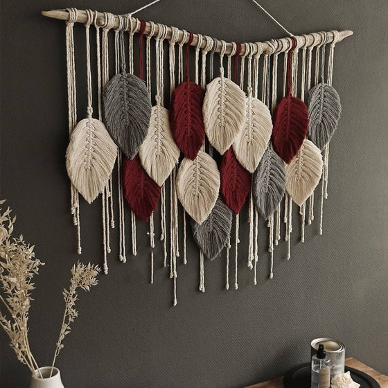 Multi-Colored Rustic Macrame Wall Hanging