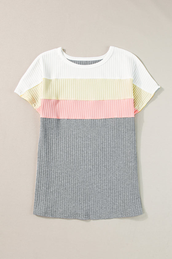 Color Block Patchwork T-shirt | Available in 3 Variants