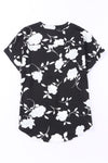 Floral Printed V Neck Short Sleeve Blouse | Available in 3 Colors