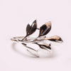 Leaf Napkin Ring Plated in Gold, Silver, or Rose Gold Finish