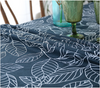 Modern Leaf Patterned Tablecloth in Square or Rectangle Sizes