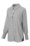 Light Blue Striped Button-up Shirt | Available in 3 Colors