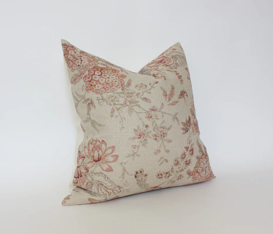 Set of 2 Pink Floral Pillow Covers | Available in 7 Sizes