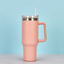  Pink Stainless Steel Water Mug with Straw | Available in Other Colors