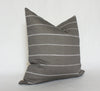 Brown Striped Pillow Cover -Set of 2 | Available in Several Sizes