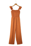 Smocked Ruffled Wide Leg Jumpsuit | Available in 5 Colors