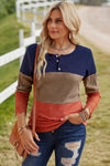 Color Block Ribbed Lace Crochet Sleeves Shirt for Women | Available in 2 Colors