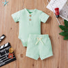 Baby Ribbed One-piece with Matching Shorts