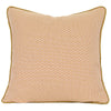 Modern Solid Colored Pillow with Piping Boarder and Feather Insert