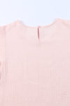 Pink Textured Tiered Ruffle Top | Available in 2 Colors