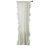 Cotton Pleated and Ruffled Window Curtain Panel